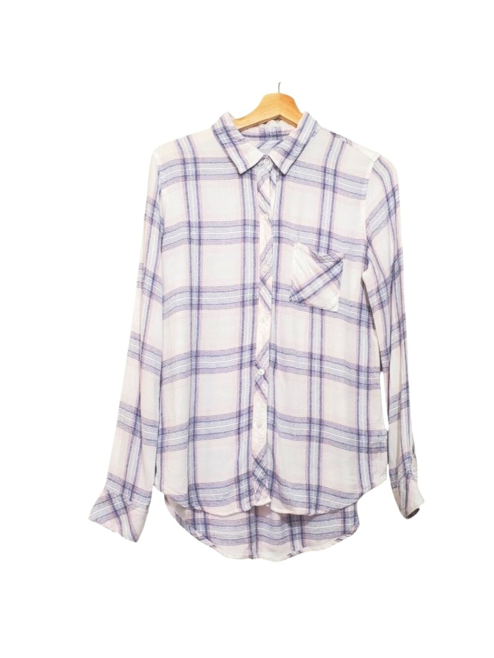Rails | Hunter Plaid White Coast Blush Soft Button Up Shirt